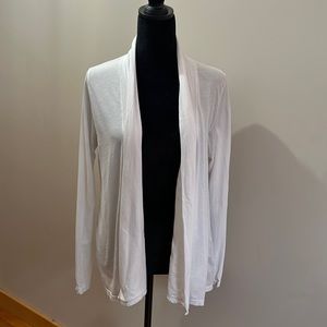 White light weight cardigan sweater